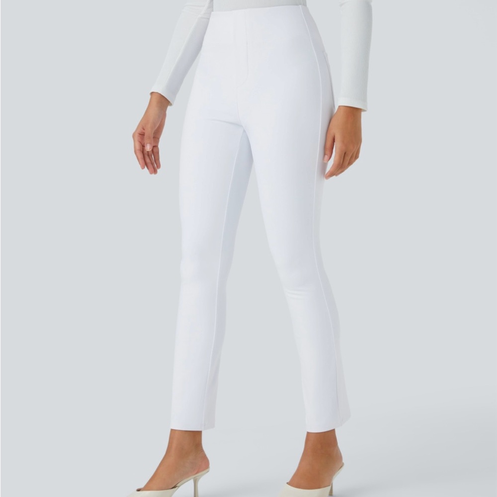 HALARA Flex High Waisted Back Side Pocket Tapered Work Pants